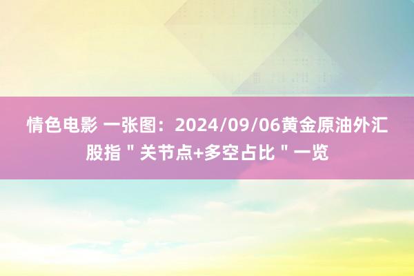 情色电影 一张图:2024/09/06黄金原油外汇股指"关节点+多空占比"一览