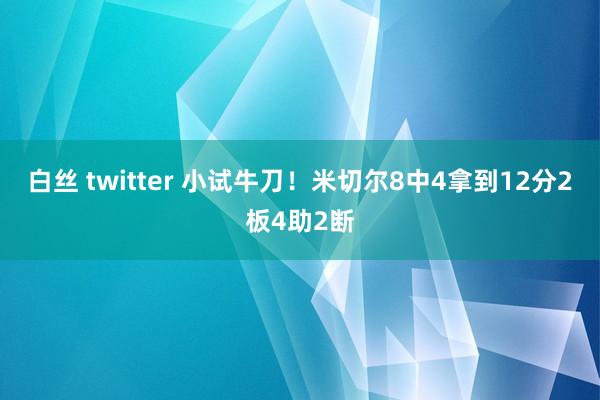 白丝 twitter 小试牛刀!米切尔8中4拿到12分2板4助2断