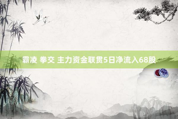 霸凌 拳交 主力资金联贯5日净流入68股
