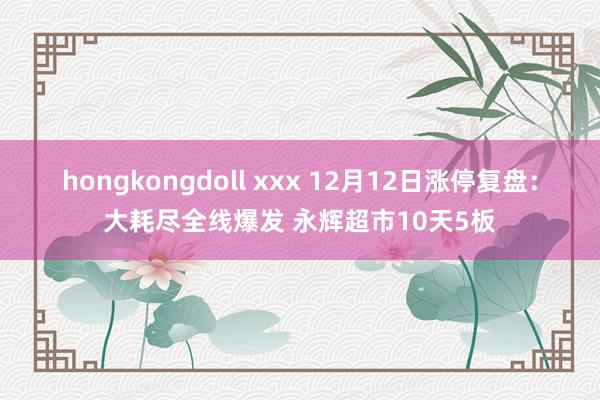 hongkongdoll xxx 12月12日涨停复盘:大耗尽全线爆发 永辉超市10天5板
