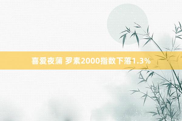 喜爱夜蒲 罗素2000指数下落1.3%