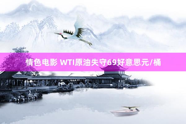 情色电影 WTI原油失守69好意思元/桶