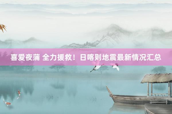 喜爱夜蒲 全力援救!日喀则地震最新情况汇总