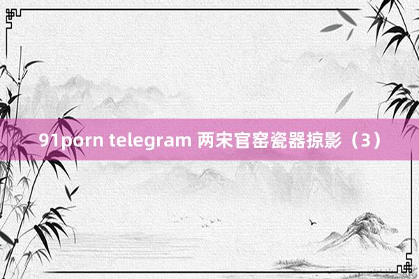 91porn telegram 两宋官窑瓷器掠影(3)