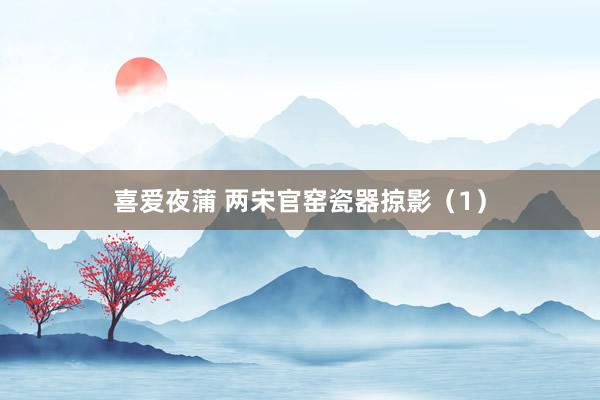 喜爱夜蒲 两宋官窑瓷器掠影(1)