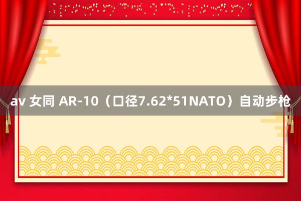 av 女同 AR-10(口径7.62*51NATO)自动步枪