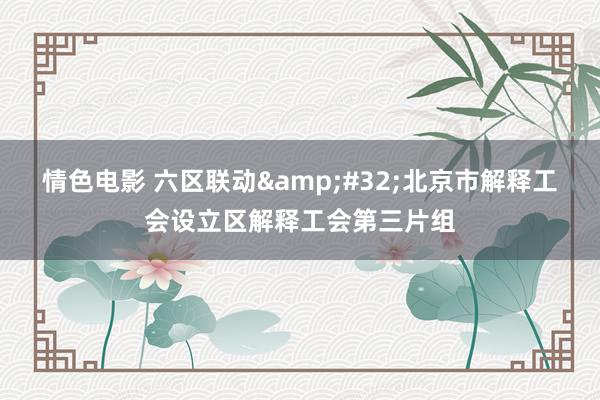 情色电影 六区联动 北京市解释工会设立区解释工会第三片组